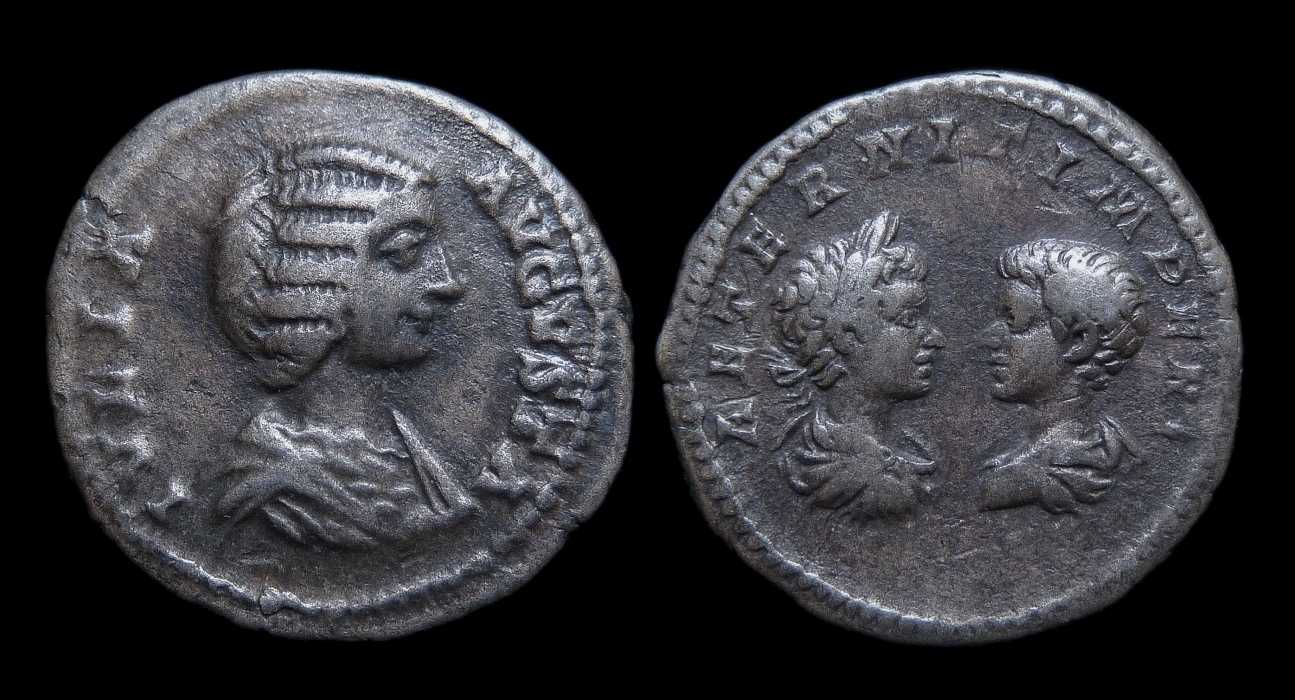 Julia Domna - Denarius Caracalla Geta 2576.jpg