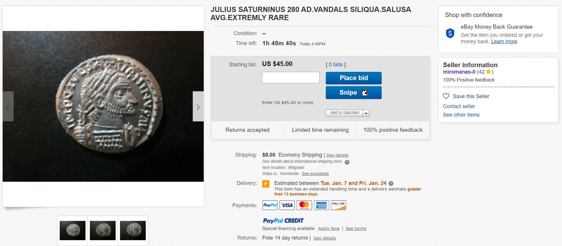 'JULIUS SATURNINUS 280 AD_VANDALS SILIQUA_SALUSAAVG_EXTREMLY RARE I eBay' - www_ebay_com_4.png
