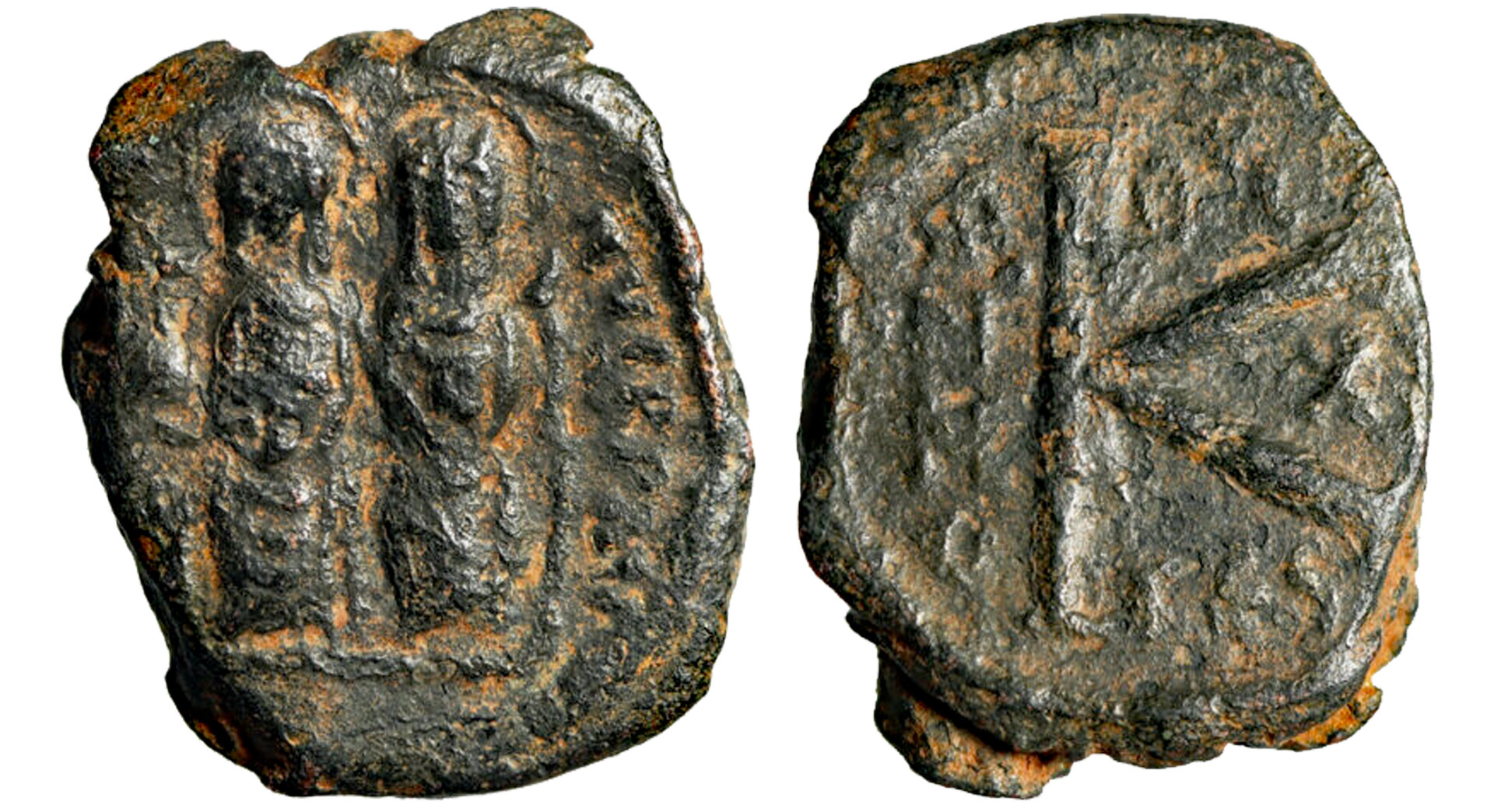 Justin II Half Follis, Thessalonica Mint 565-578 AD, Sear 366; MIB 70, 20mm, 5.61g.jpg