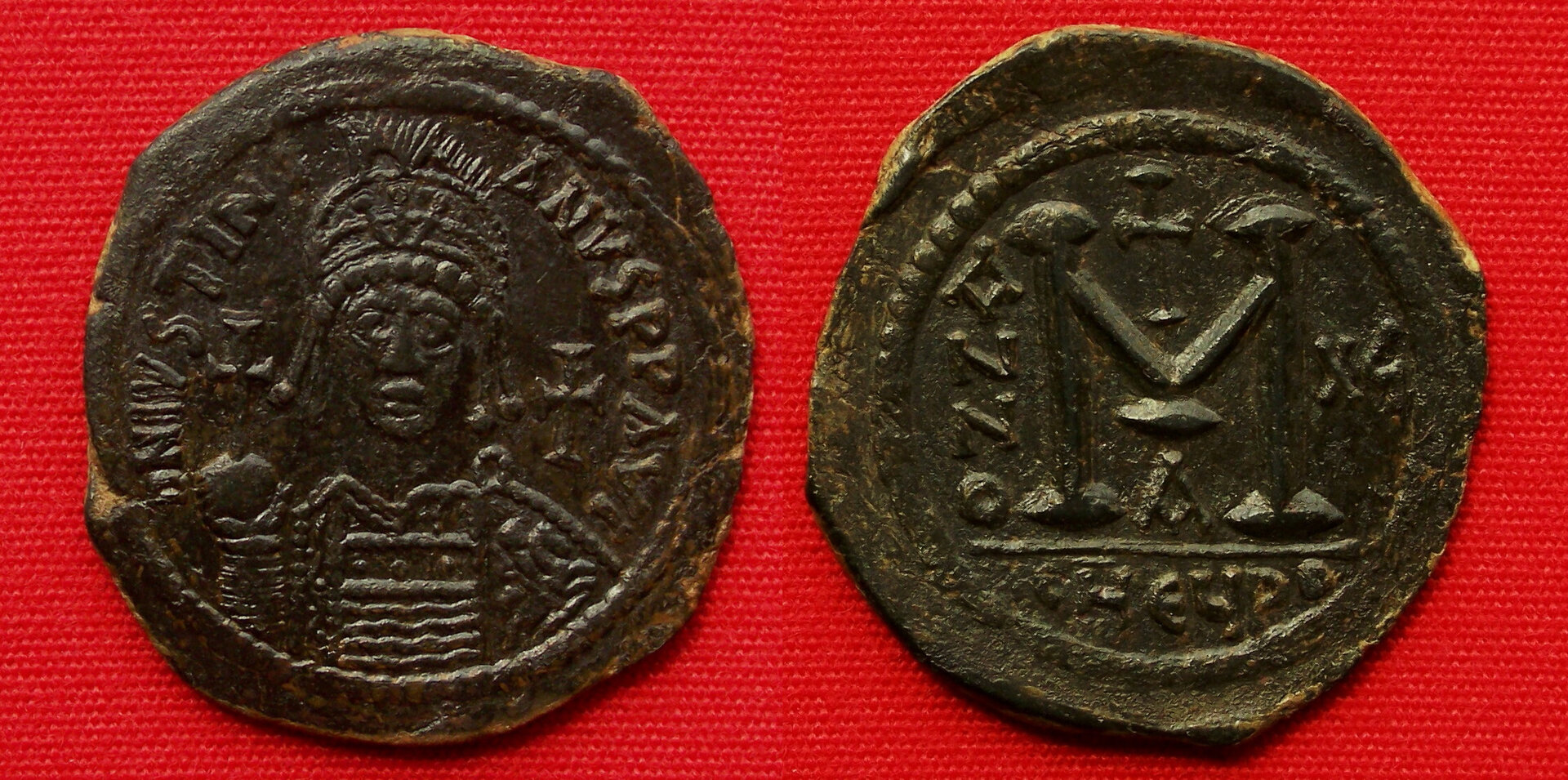 Justinian, 40 nummi, Antioch.jpg