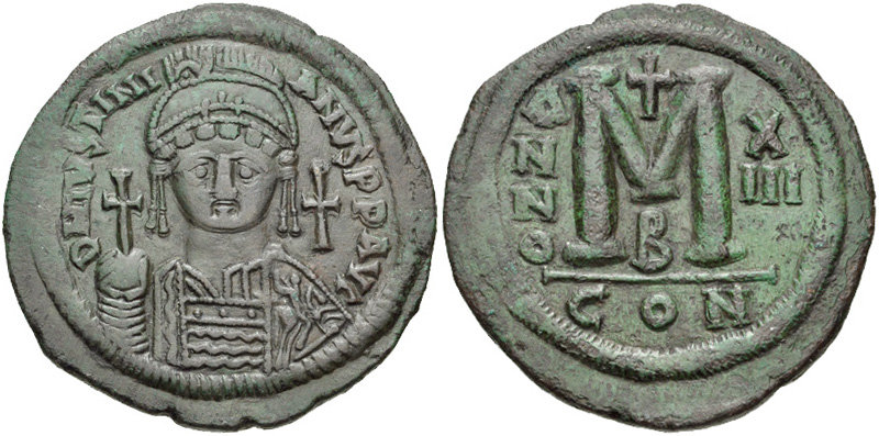 Justinian I, follis 23.23 gm.jpg