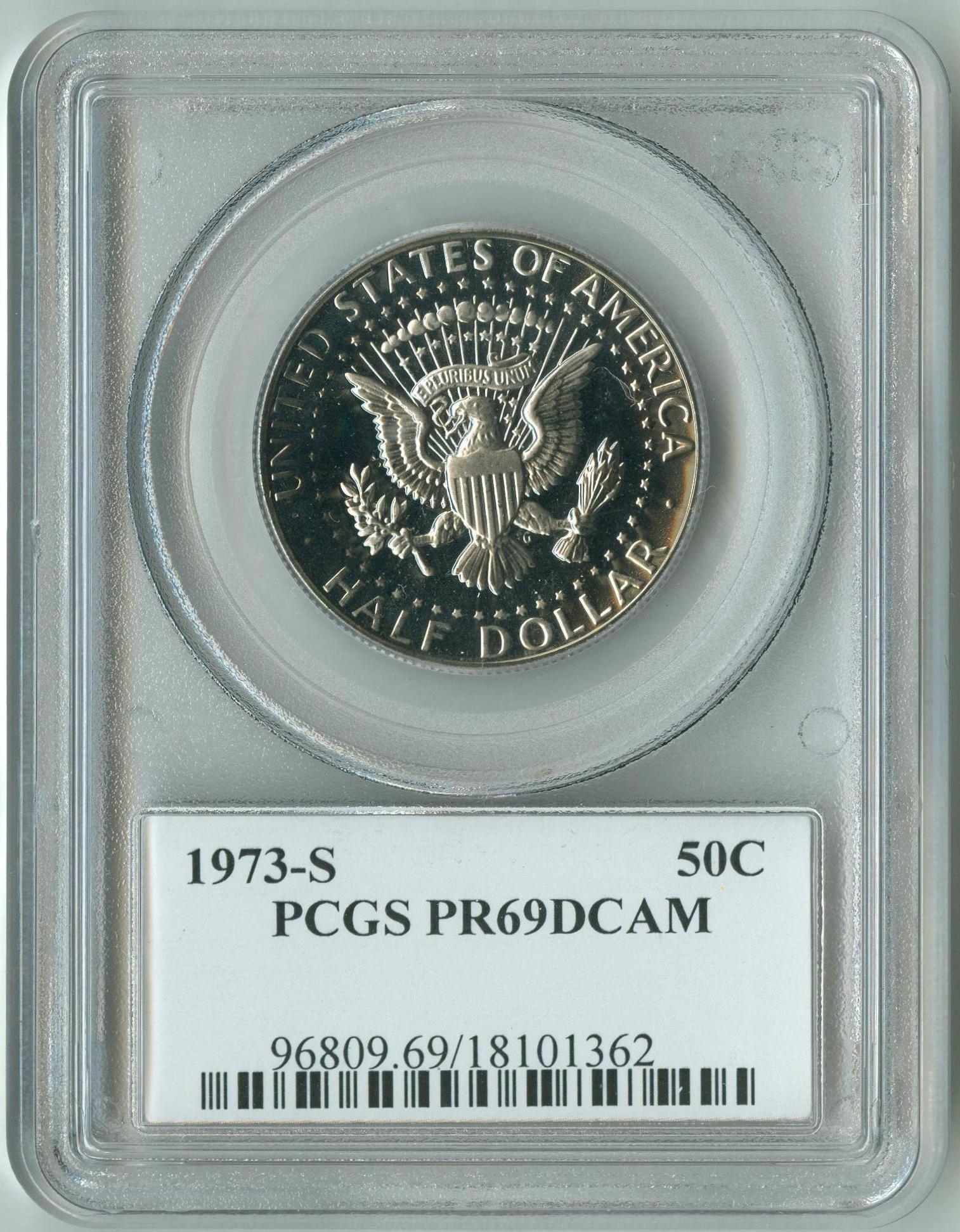 Kennedy 1973-S Portrait 18101362 PCGS PR69DCAM Slab Obv.jpg