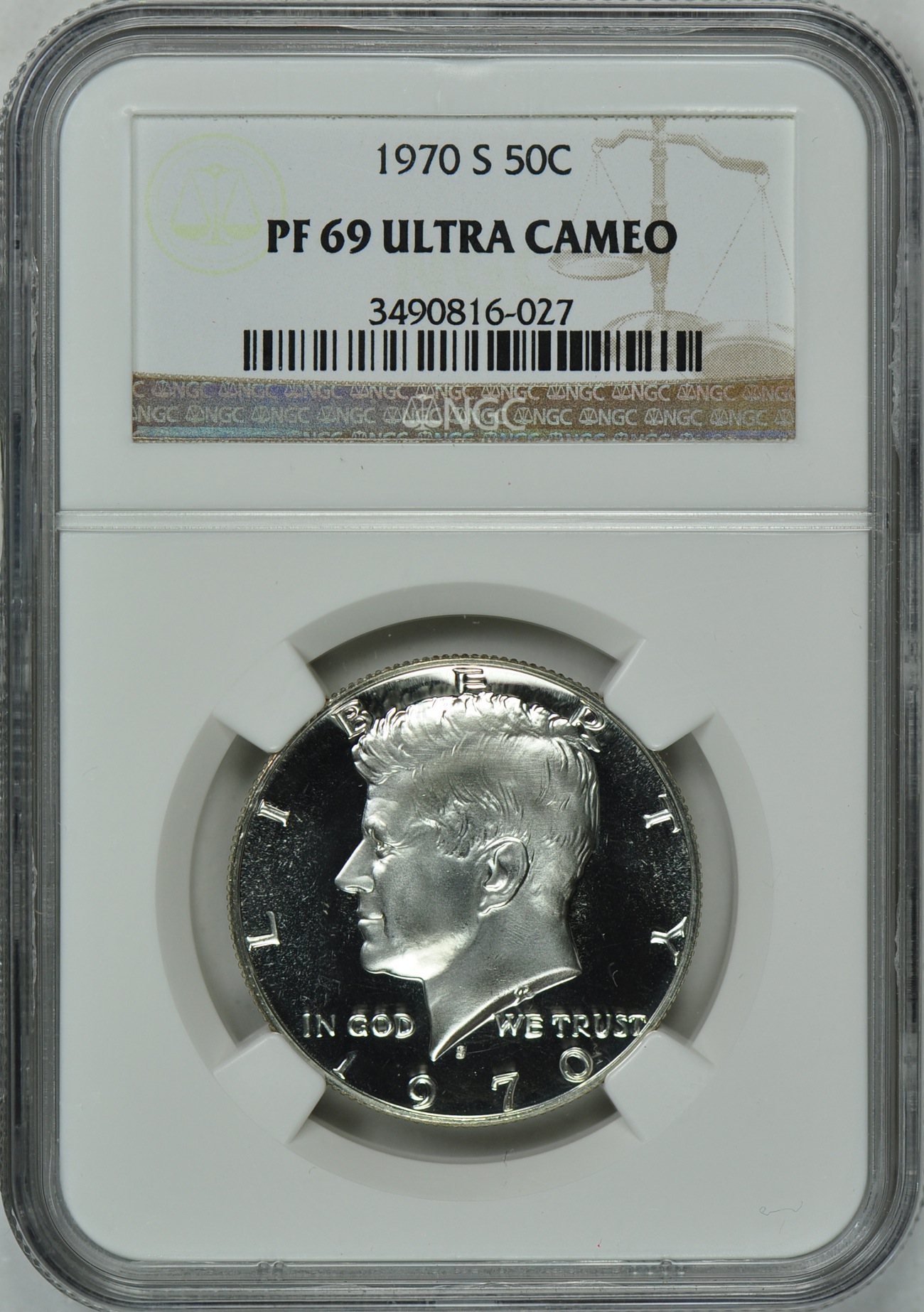 Kennedy 70 PF69 UC(obverse).jpg