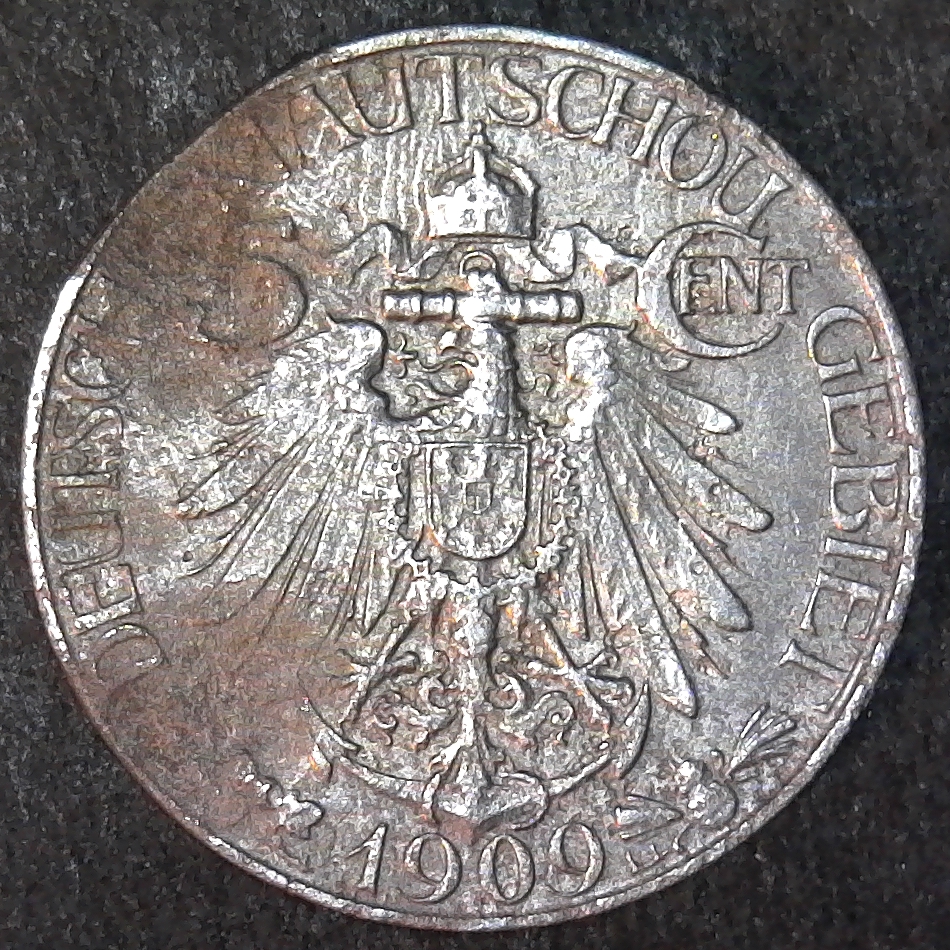Kiao Chau 5 Cents 1909 reverse.jpg