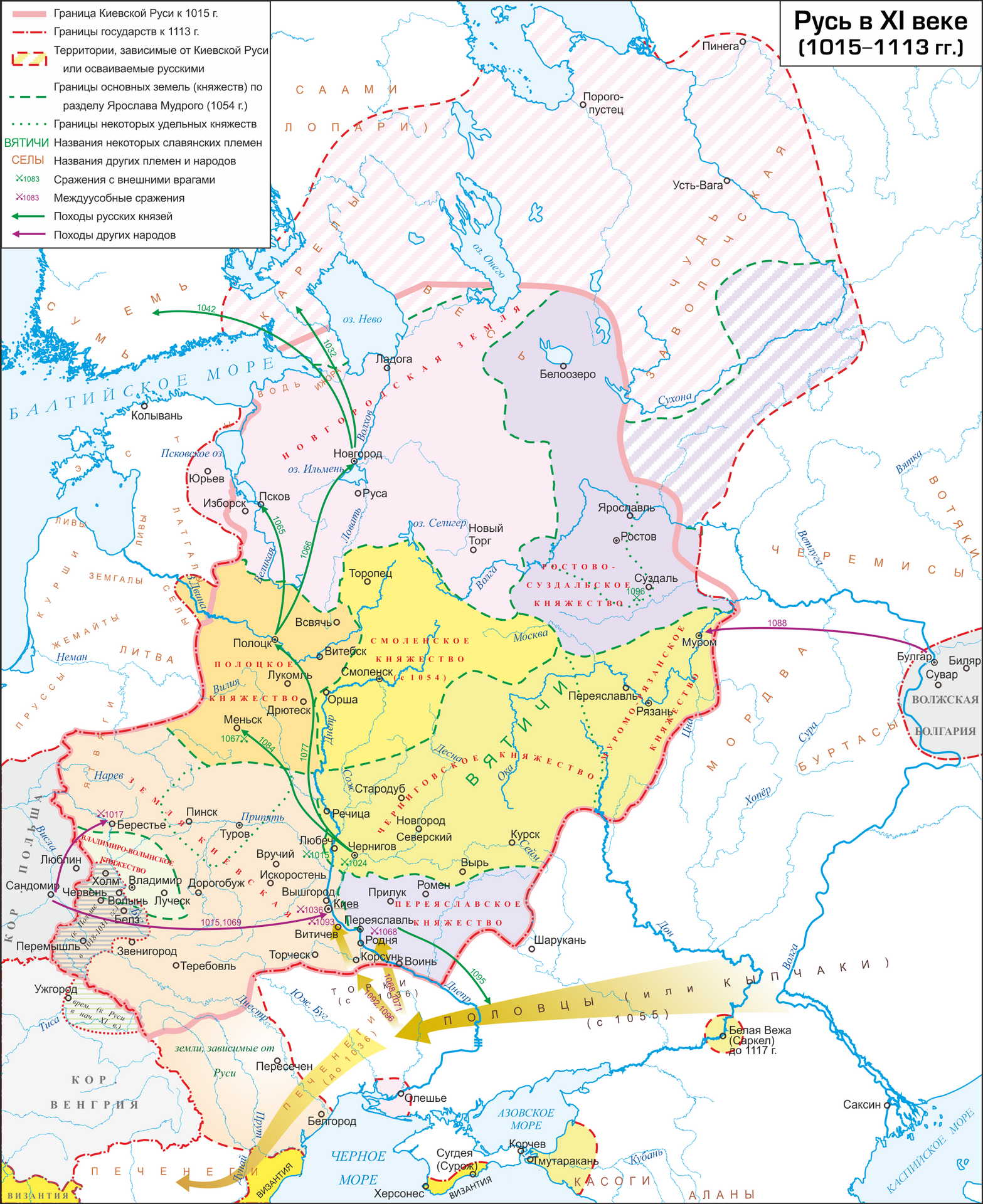 KIEVAN RUS, MAP, Rus-1015-1113.png
