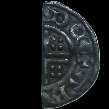 KING JOHN 1199-1216 SILVER CUT HALF PENNY - ABEL ON LVNDE - VF London Mint bb.jpg