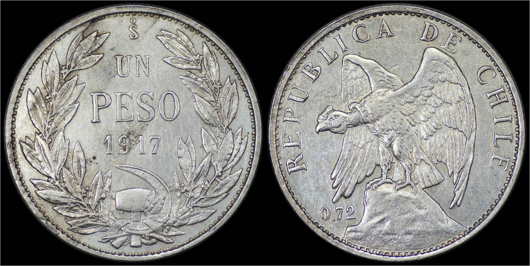 KM# 152.4 Chile 1917 1 Peso.jpg