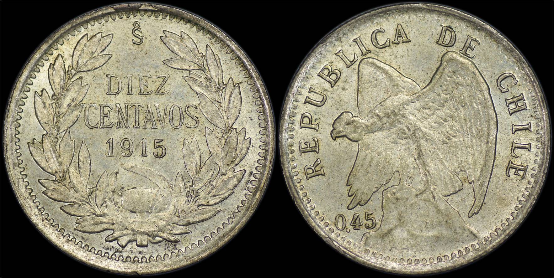 KM# 156.3 Chile 1915 10 Centavos.jpg