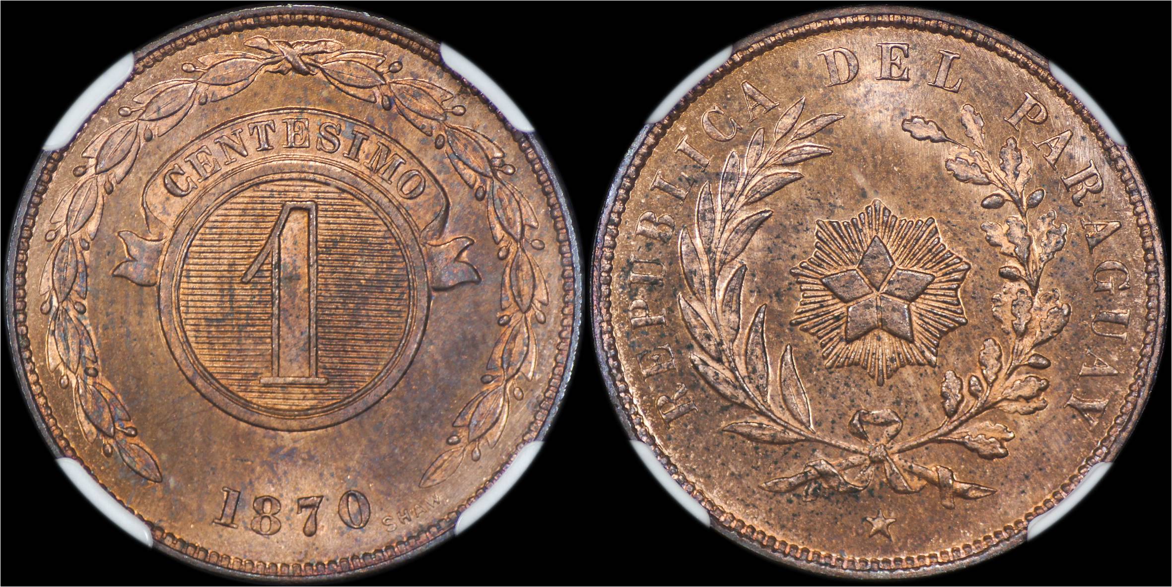 KM 2 Paraguay 1870 1 Centesimo.jpg