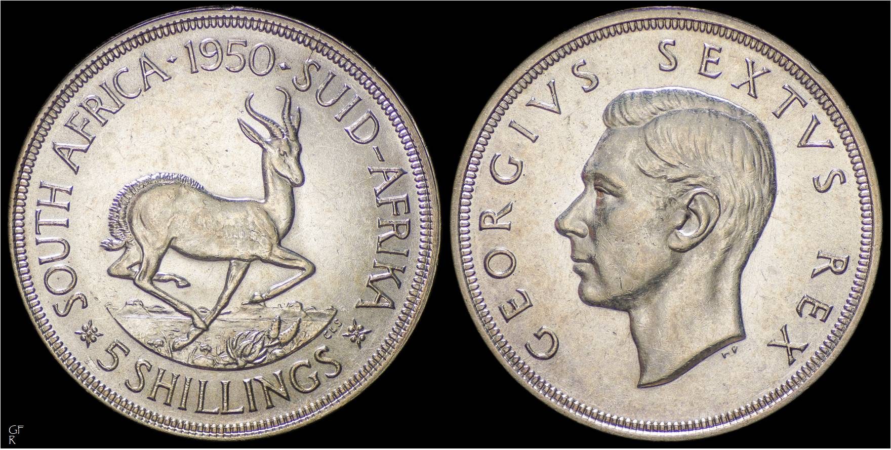 KM 40.1 South Africa 1950 5 Shillings PL.jpg