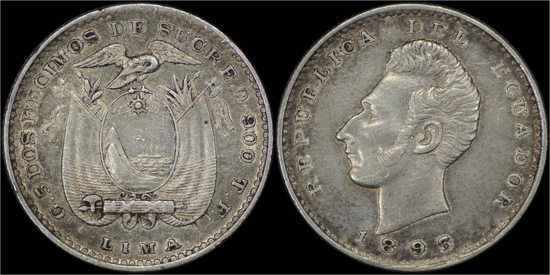KM 51.3 Ecuador 1893 (TF) 2 Decimos (minted in Peru).jpg