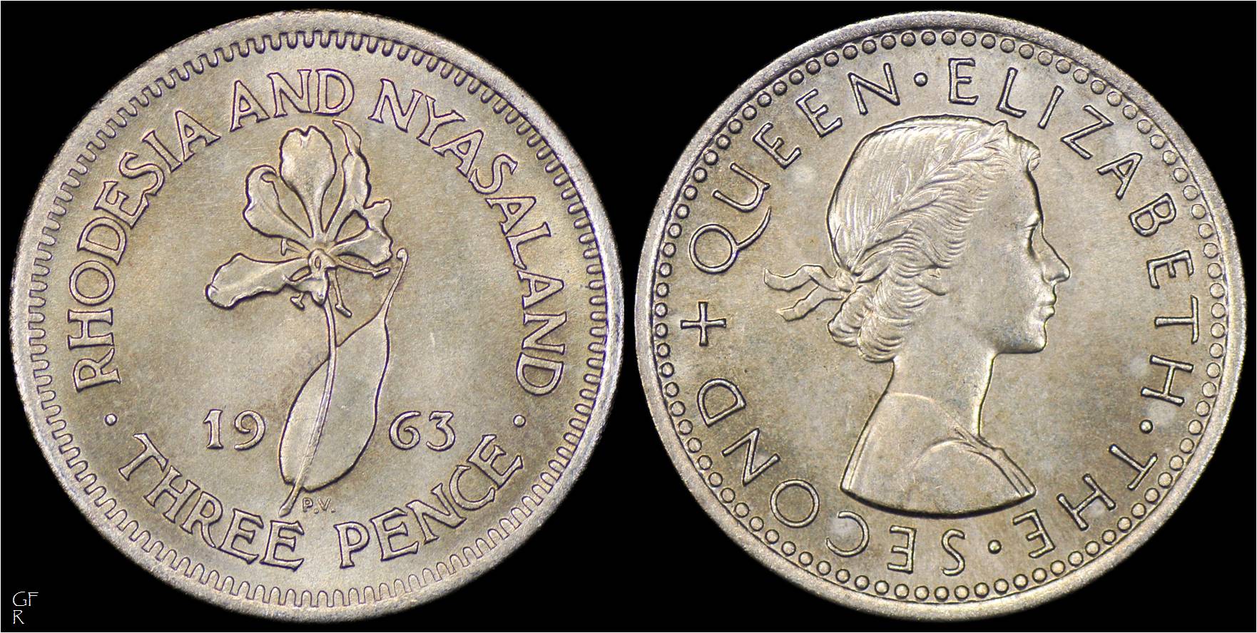 KM3 Rhodesia and Nyasaland 1963 3 Pence.jpg