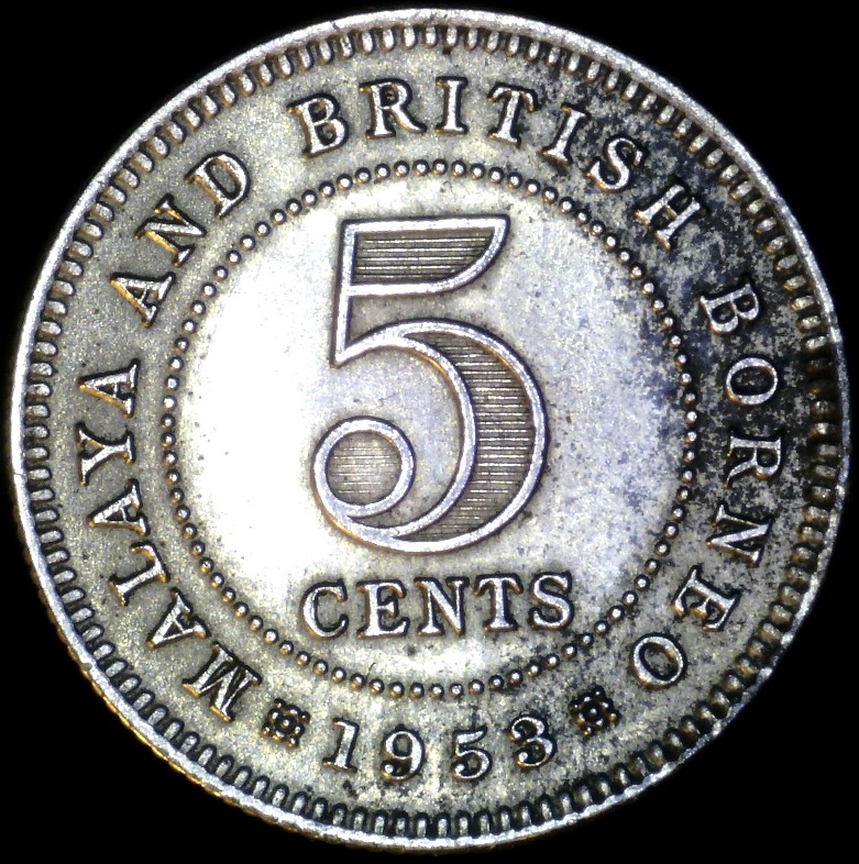 KS2941 Malaya & British Borneo 1953, 5 Cents KM# 1.JPG