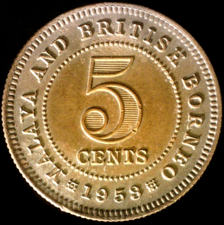 KS2949 Malaya & British Borneo 1953, 5 Cents KM# 1.JPG
