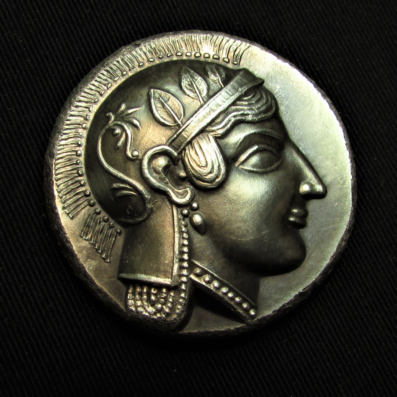 Landis Studios - 2021 Decadrachm Athena - obverse.JPG