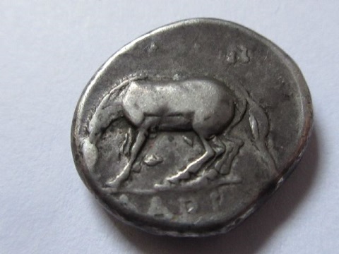 Larissa drachm reverse grazing horse.JPG