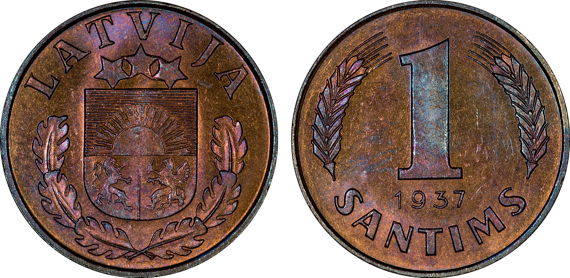 Latvia - 1937 1 Santim.jpg