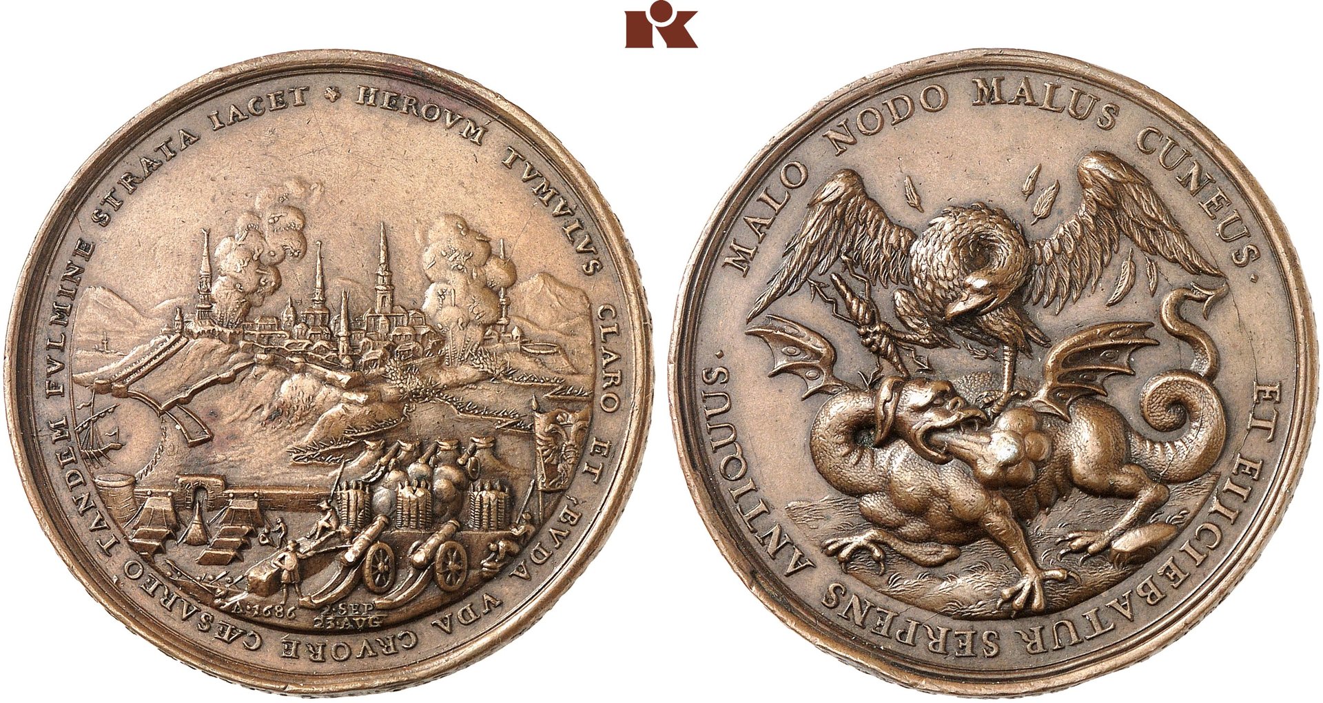 Leopold I - bronze medal Bronze medal 1686..jpg