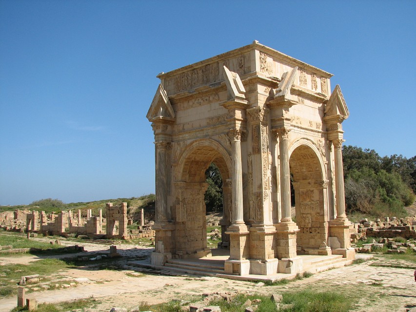 Leptis.Magna.Arch of Septimius Severus.jpg