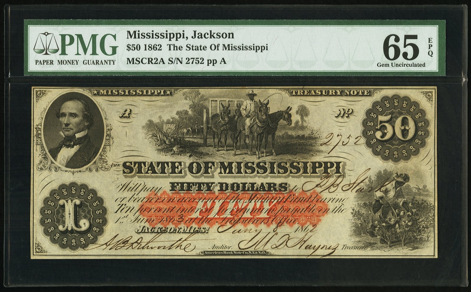 Obsolete banknote from Jackson/Mississippi Coin Talk