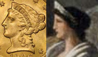 Liberty Head vs The Earth is Round Pythagoras, by Guerin.jpg