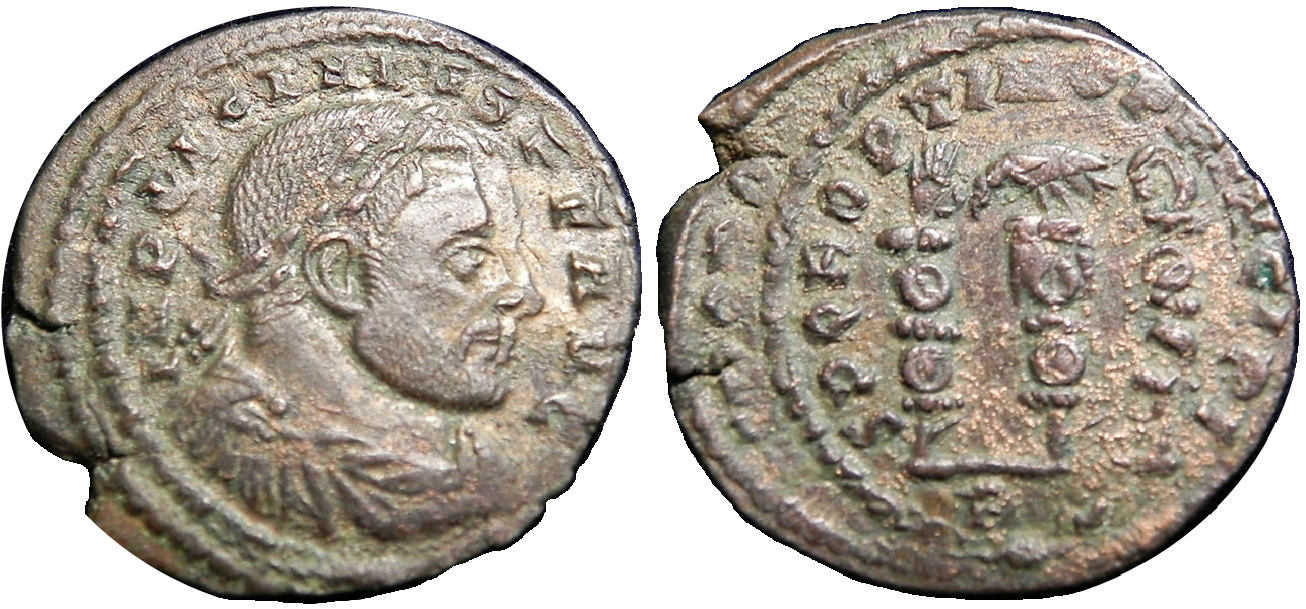 LICINIUS I AE3 RIC VI ROME 349cS ERROR DOUBLE DIE.png