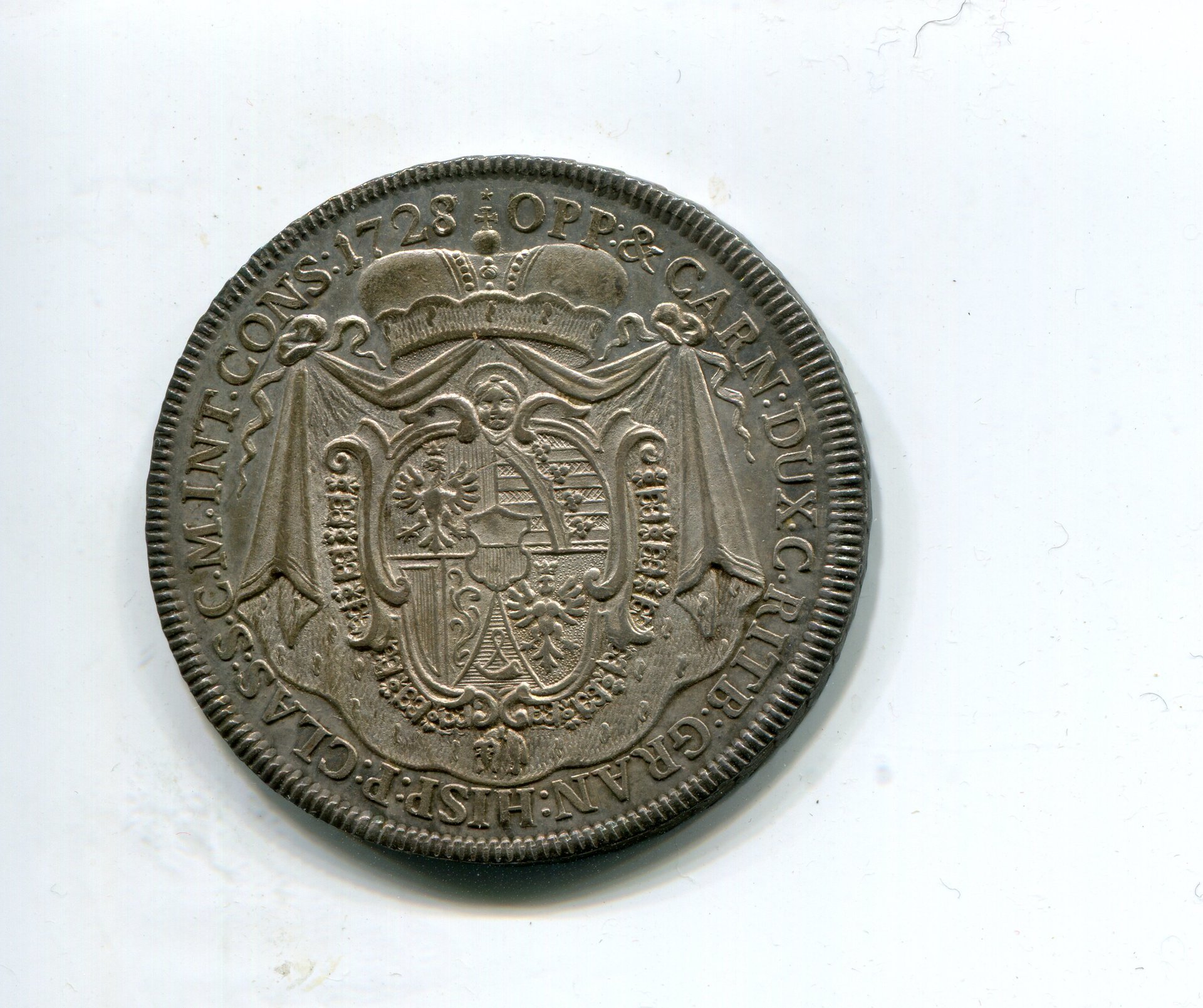 Liechtenstein Joseph Johann Adam Taler 1728 LD rev 528.jpg