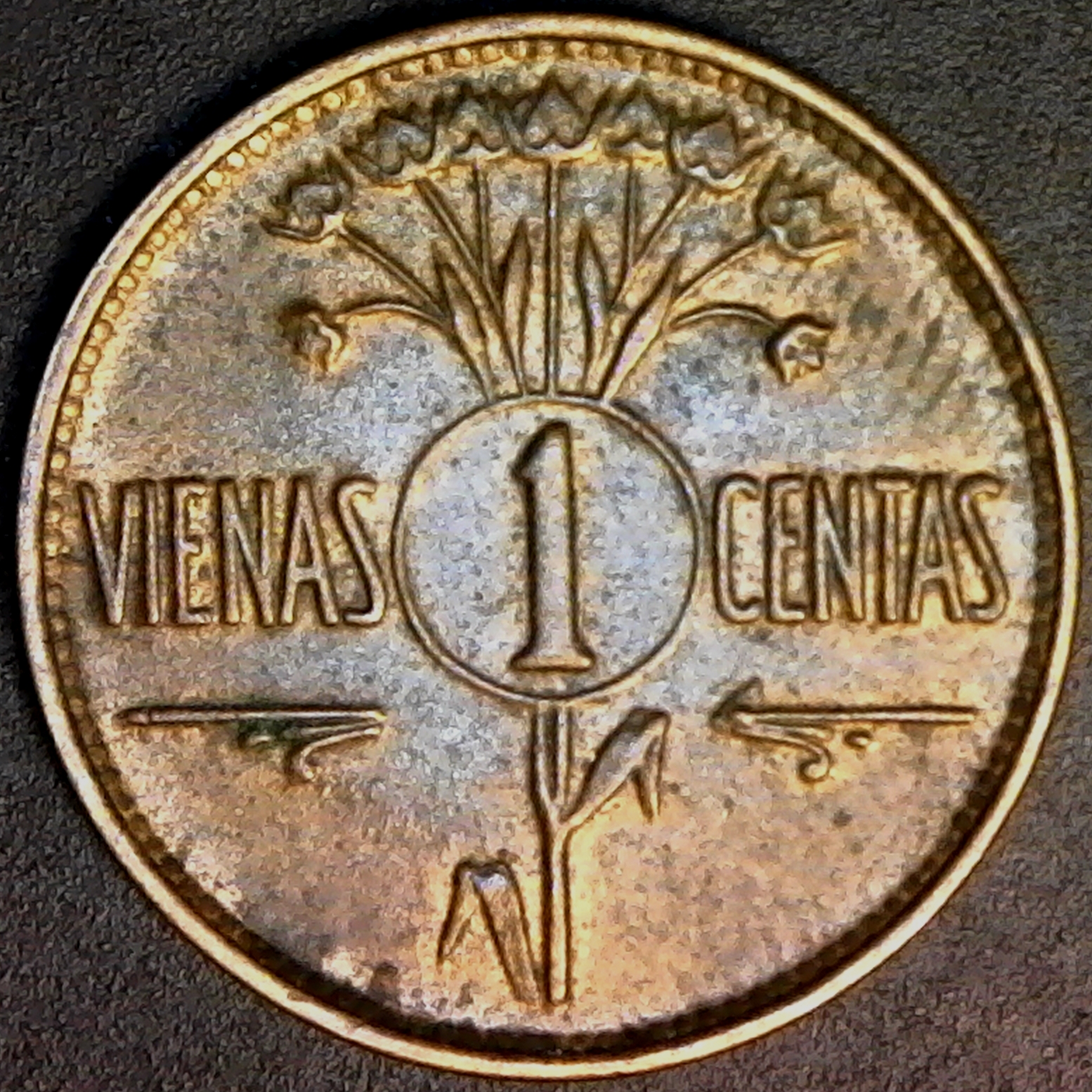 Lithuania 1 Centas 1925 rev.jpg