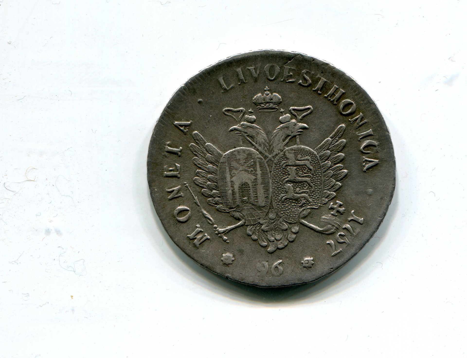Livonia & Estonia Eliz I of Russia Rouble 96 Kopecks 1757 LD rev 221.jpg