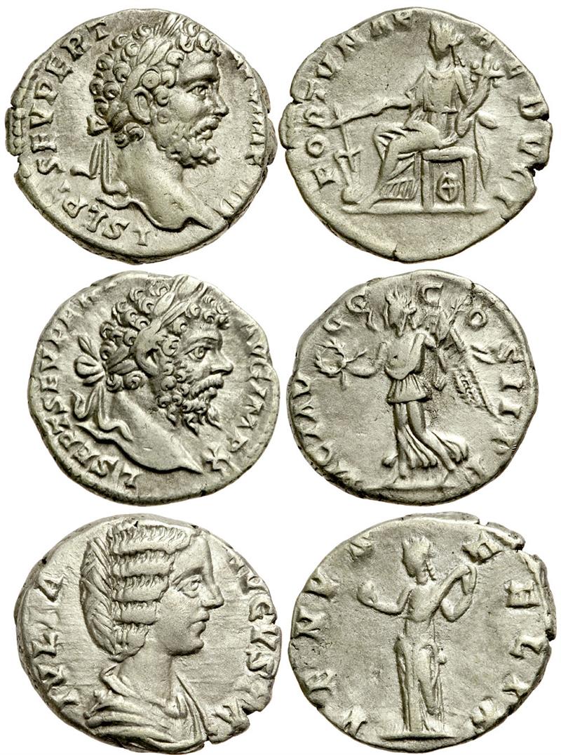 lot of 3 Severian denarii Triskeles 10.3.13 102009.jpg