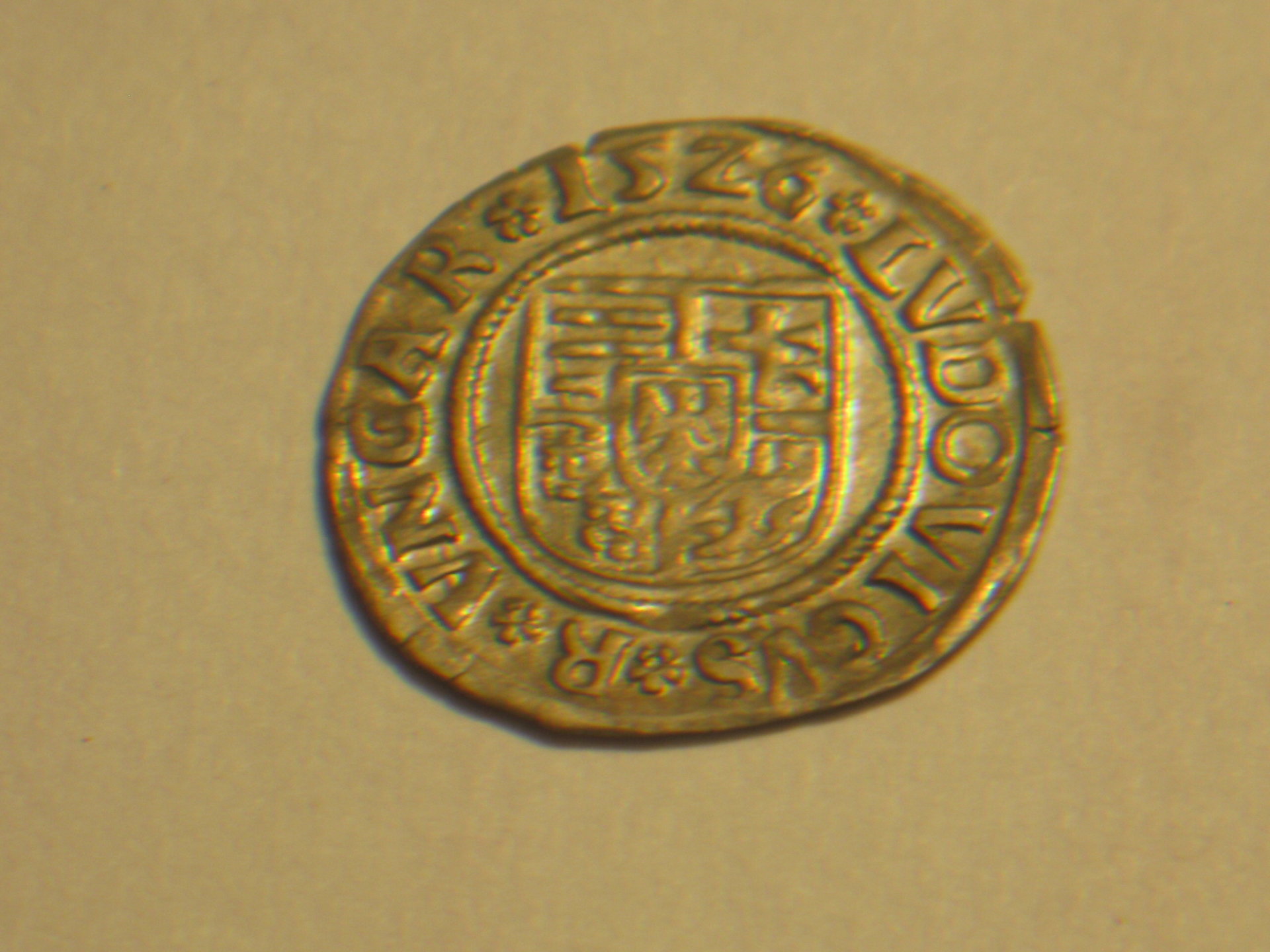Louie ll Hungary denar 1516-26 001.JPG