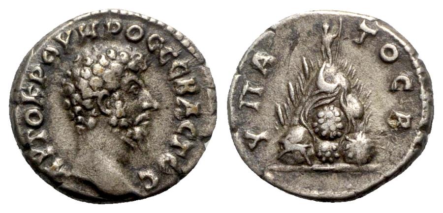 Lucius Verus Didrachm, Cappadocia (Caesarea), Mt. Argaeus rev., LAC.jpg