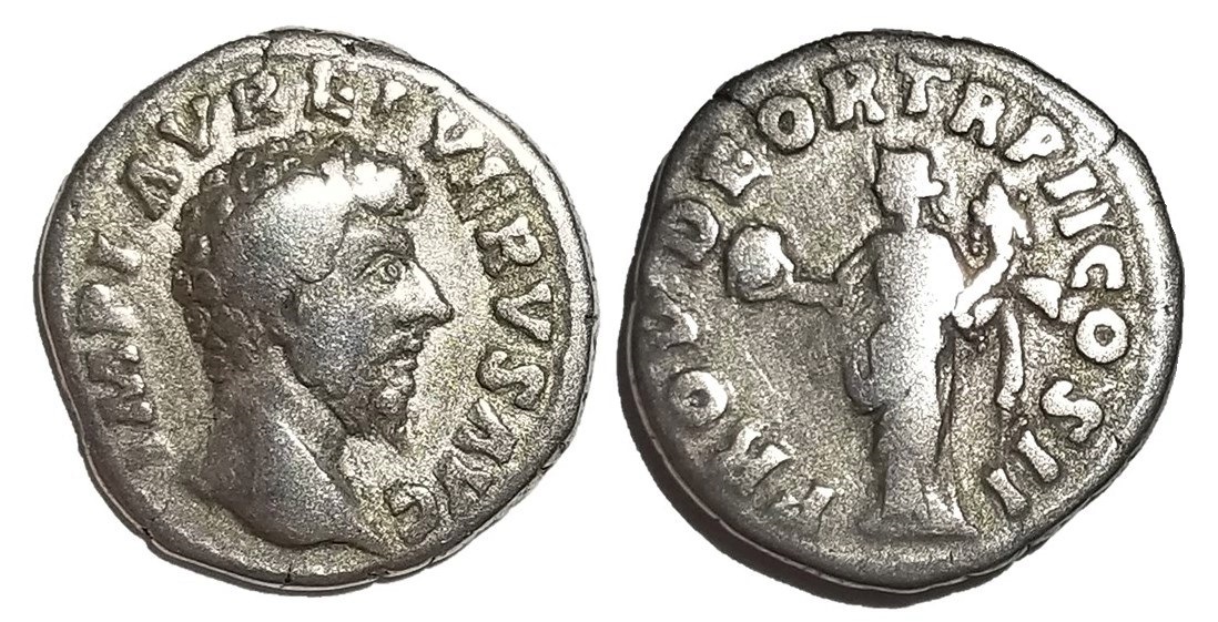Lucius Verus PROV DEOR TR P II COS II denarius.jpg
