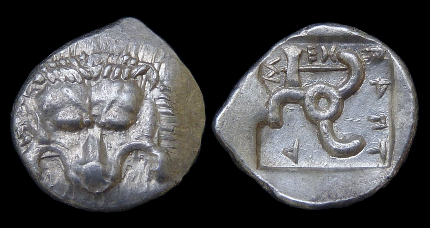 LYCIA Dynasts - Mithrapata AR Diobol Labrys 3322.jpg