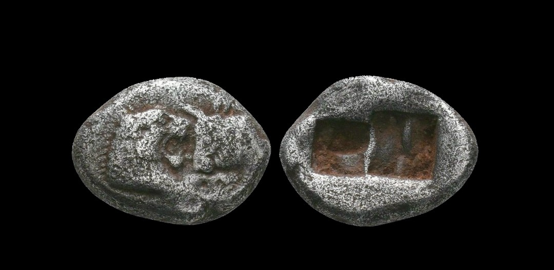 Lydia. Kroisos, 561-546 BC.  Siglos 5.04 gr. 17 mm. Sardeis mint..jpg