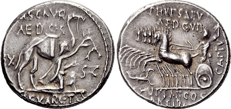 M Aemilius Scaurus & P Plautius Hypsaeus 422-1b Badwins 2014.jpg