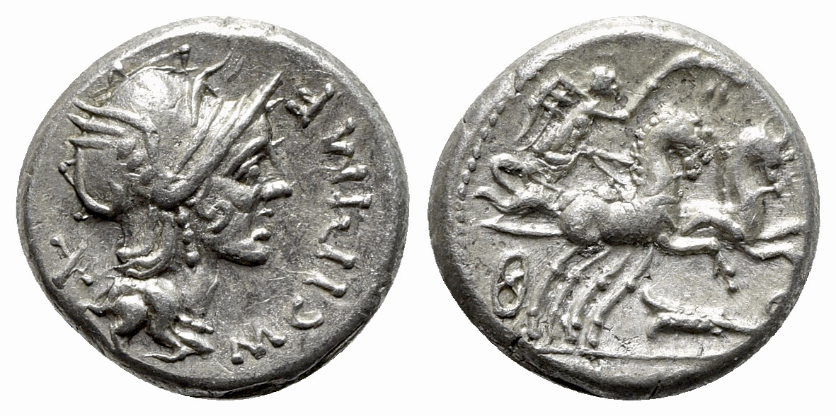 M. Cipius M.f. - 115-114 - AR Denarius 16mm, 3.94g, 6h - 2022 failed Saturnalia idea.jpg