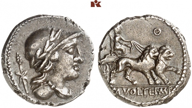 M. Volteius Bellona-Cybele in Lion Biga (Kunker Lot 7793).jpg