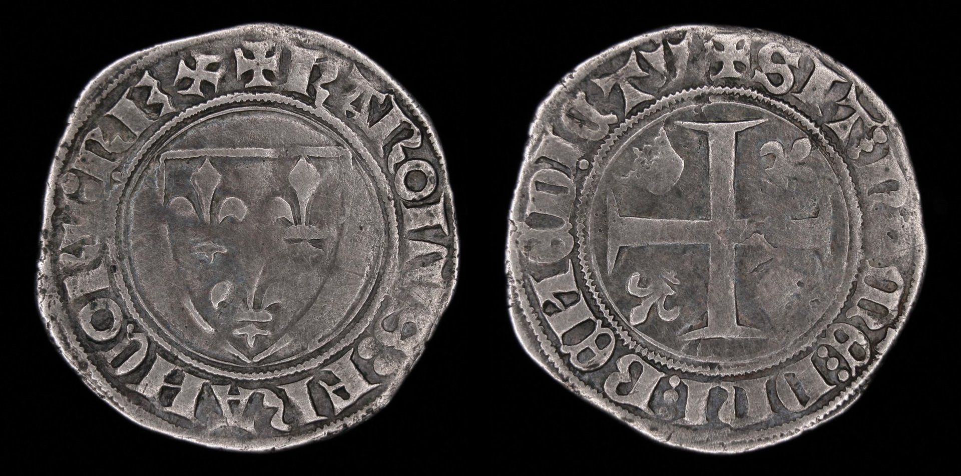 MA – Frankreich, Karl VI der Wahnsinnige, Gros Blanc guenar, 1389.jpg