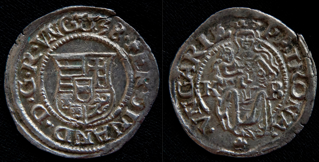MA – Ungarn, Ferdinand I, 1538, Madonnenmünze.png