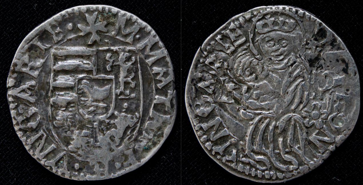 MA – Ungarn, Mathias Corvinus, Madonnenmünze.png