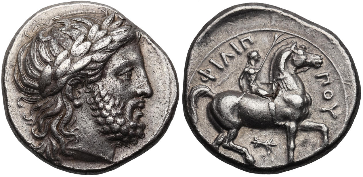 Macedon_Philip_II_AR_Tetradrachm_Thunderbolt_LeRider234_PlateCoin_171217.jpg