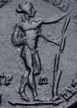 Macrinus Nicopolis Apollo Sauroktonos CNG.jpg