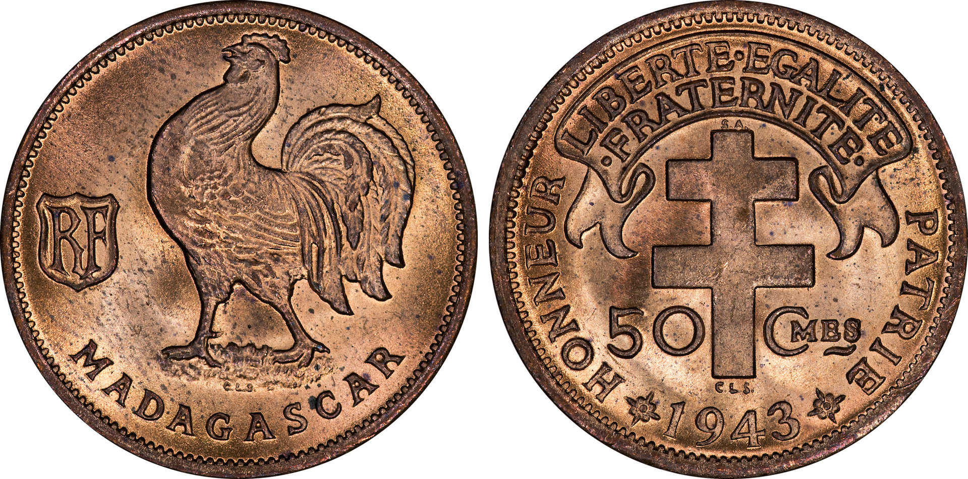 Madagascar - 1943 50 Centimes.jpg