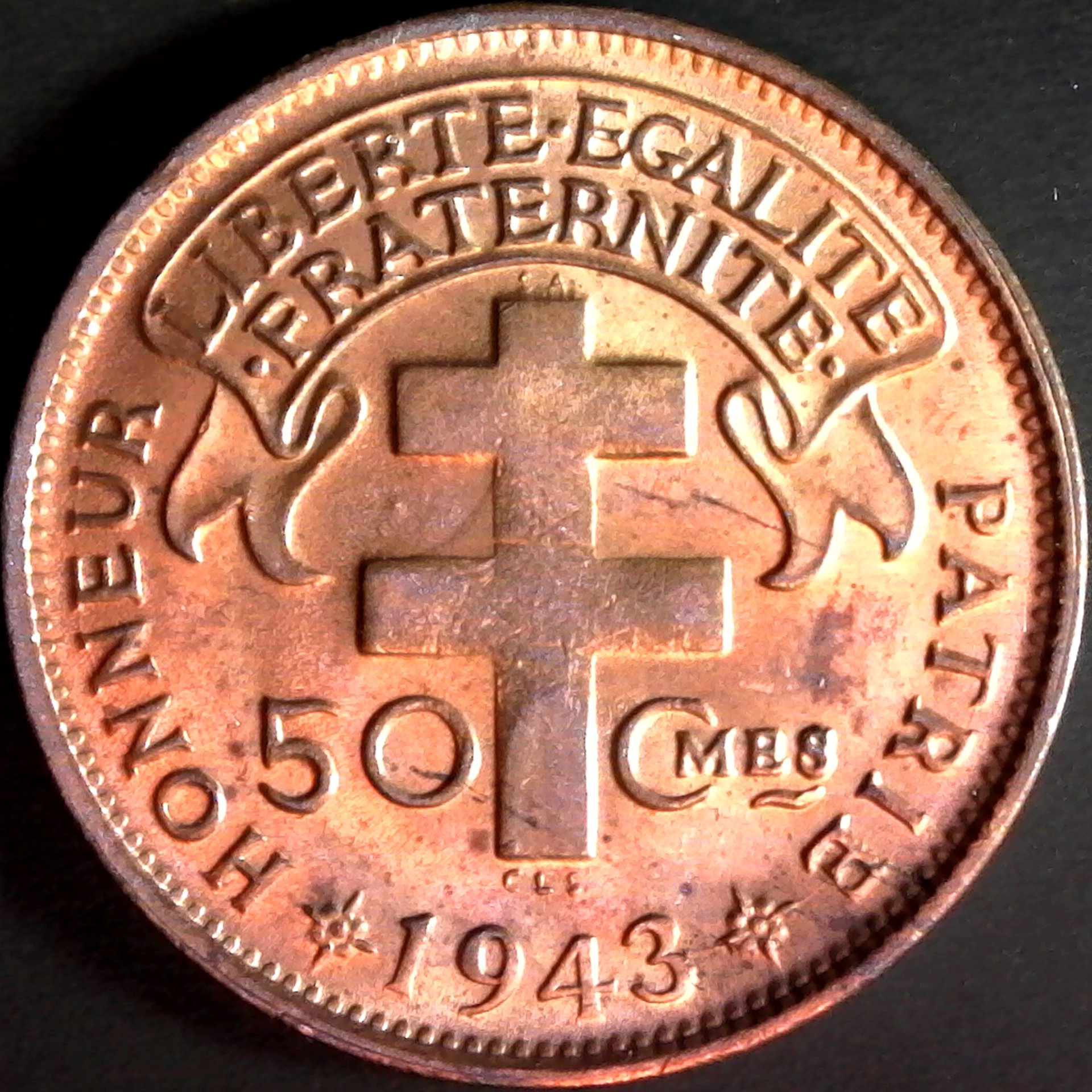 Madagascar 50 Centimes 1943 obv.jpg