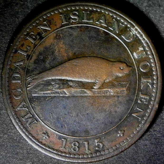 Magdalen Island Penny 1815 obverse less 10 60pct edit.jpg