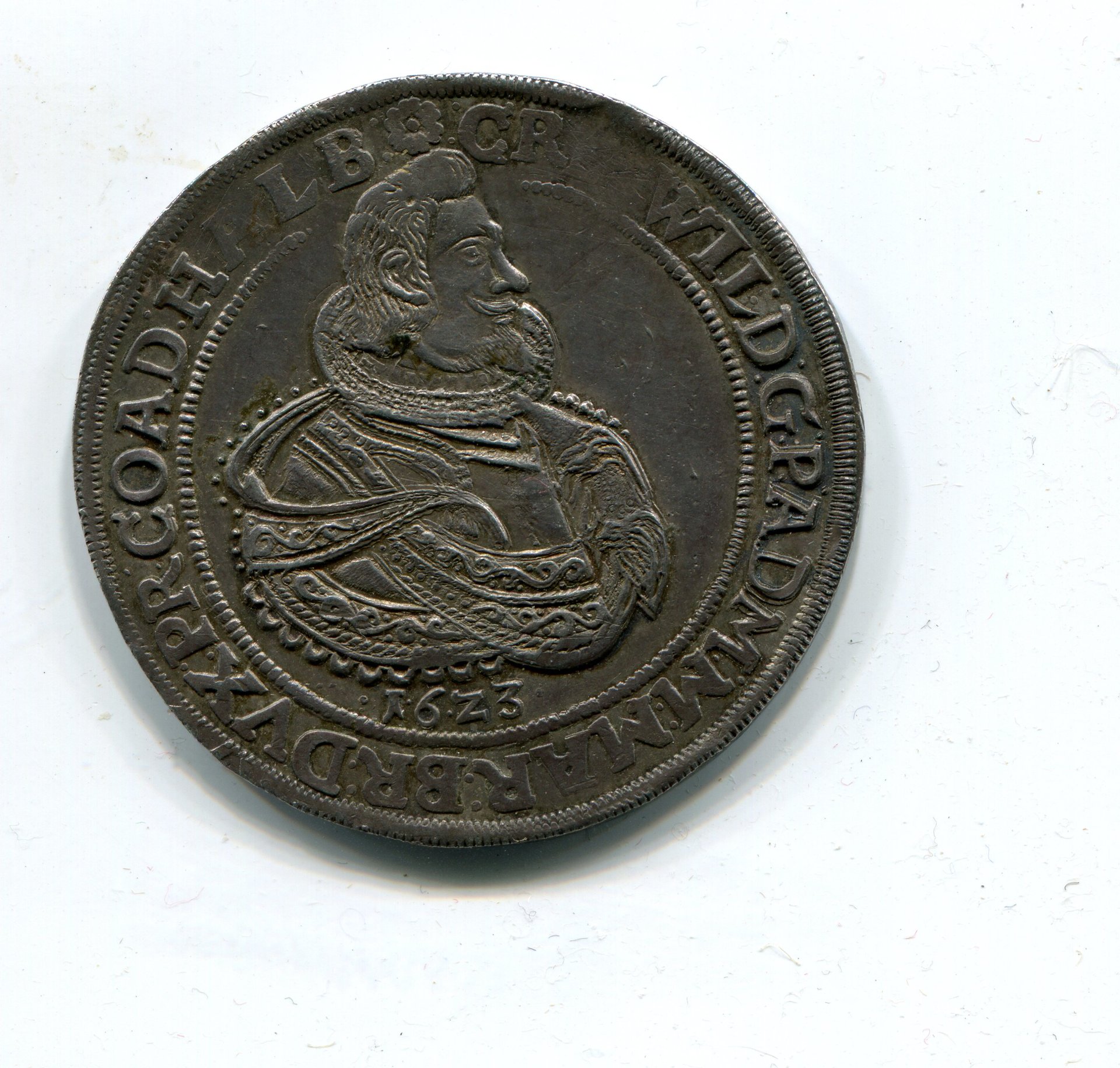Magdeburg Archbish Christian Wilh v Brand Taler 1623 LD obv 031.jpg