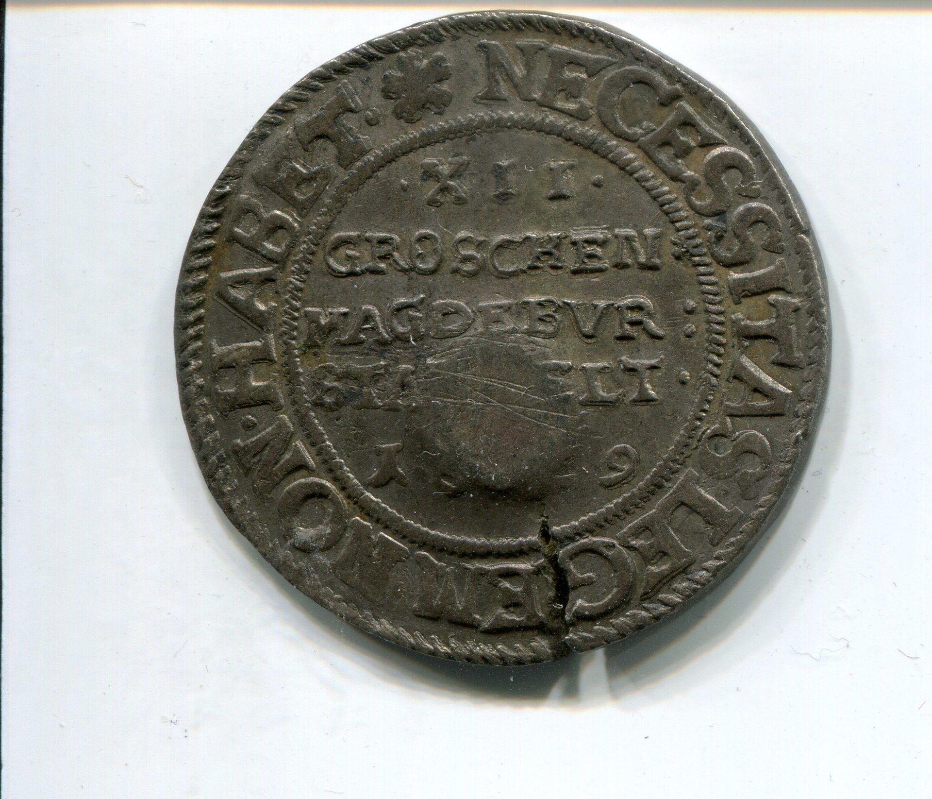 Magdeburg City Siege 12 Groschen 1629 with rose cm rev  113.jpg