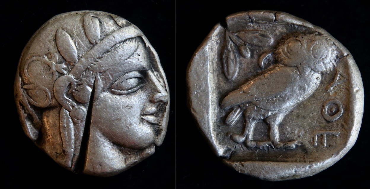 Magna Graecia – Attica, Athen, tetradrachme.png