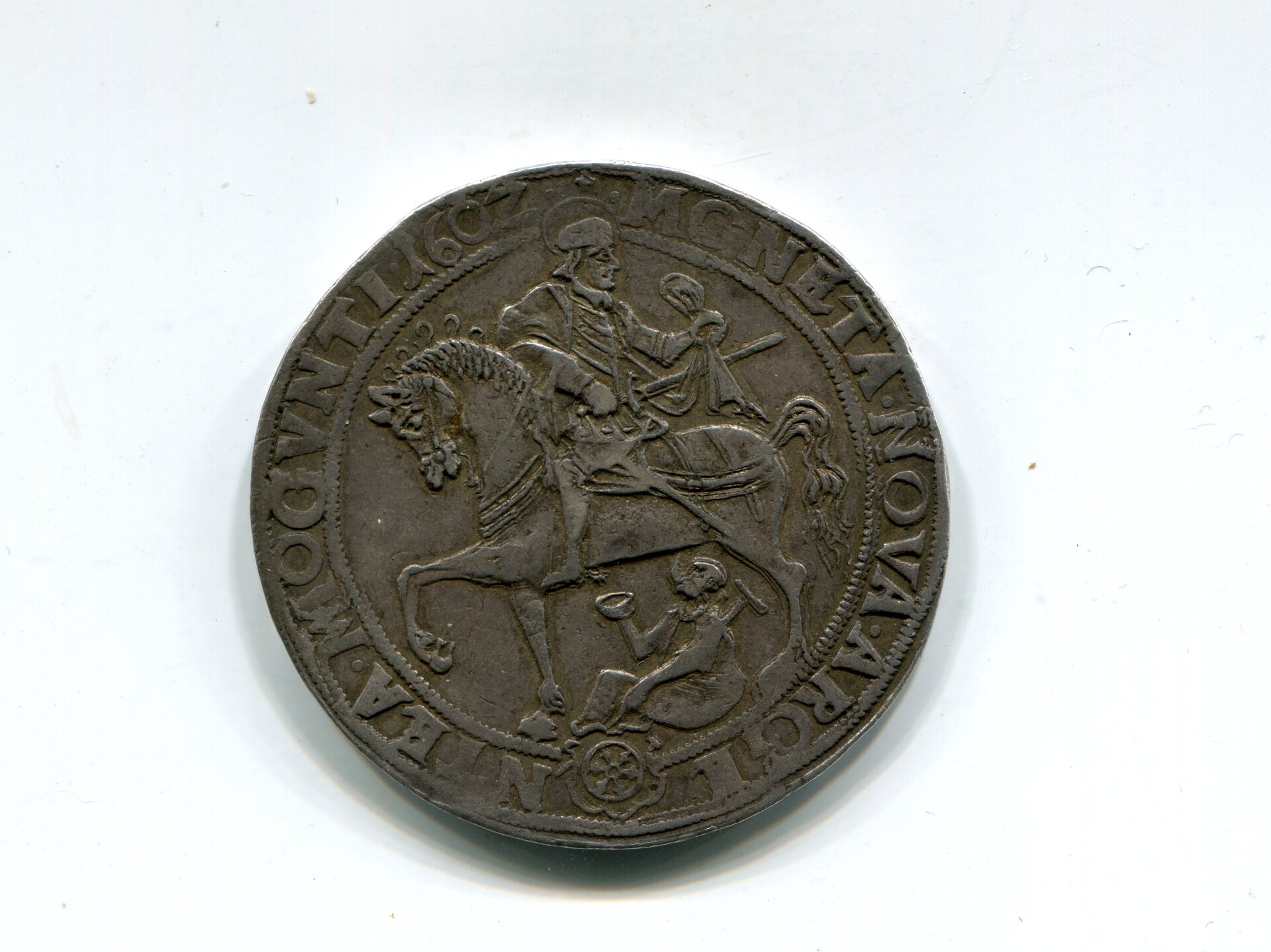 Mainz Archbish Joh Adam v Dicken Taler 1602 LD rev 271.jpg